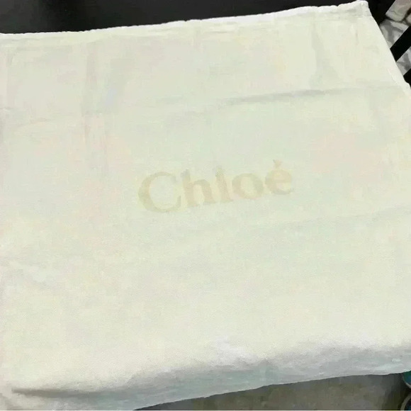 Authentic Chloe Pure Marcie Hobo Handbag Purse Braided Handle Dustbag Cream - Picture 13 of 15